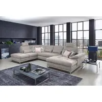 Sit & More SEDACÍ SOUPRAVA, textil, barvy stříbra