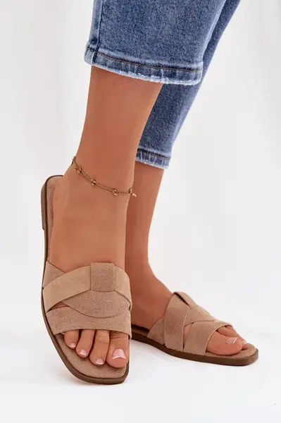 Dámské pantofle Florane z eko semiše