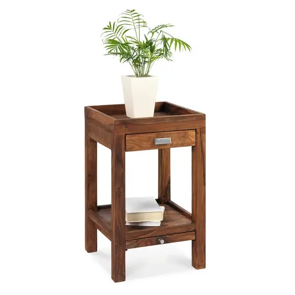 Landscape SLOUP NA KVĚTINY, sheesham, 40/65/40 cm