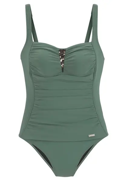 LASCANA Jednodielne plavky  zlatá / olivová