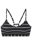 BENCH Bikinový top  čierna / biela