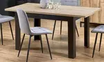 HALMAR Jídelní rozkládací stůl BAGIO 120-160/80 cm dub artisan/černý