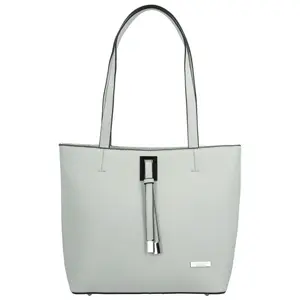 Luxusní dámská kabelka na rameno Delami Athena Aura, světle šedá