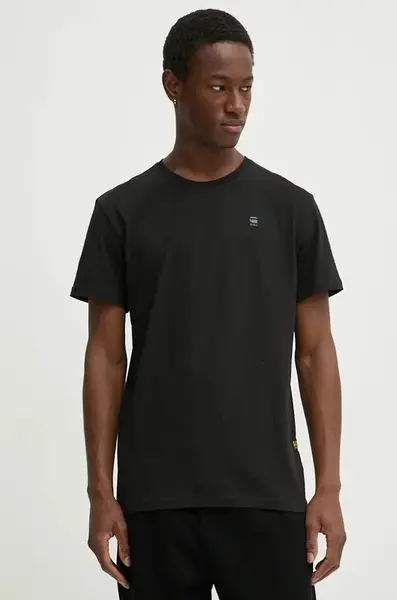 Bavlněné tričko G-Star Base-s černá barva, D16411-336