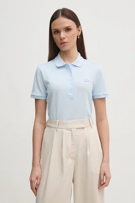 Polo tričko Lacoste dámské, modrá barva, PF5462