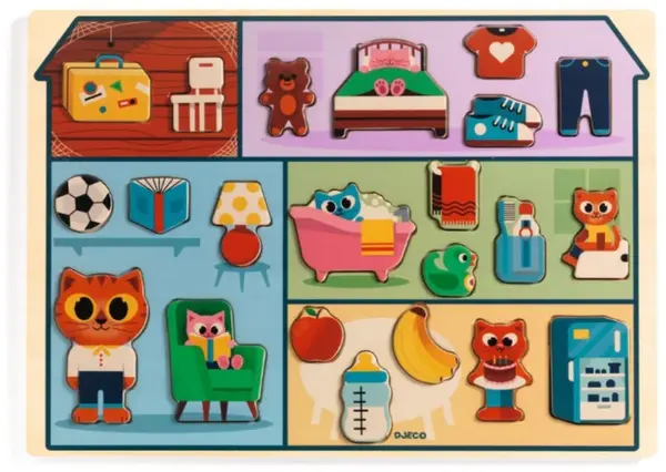 Vkládací puzzle Domeček