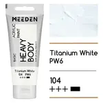 Akrylová barva Meeden 100ml – 104 Titanium White