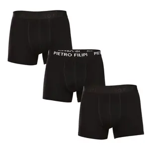 Pietro Filipi 3PACK pánské boxerky černé (3BCL005) XL