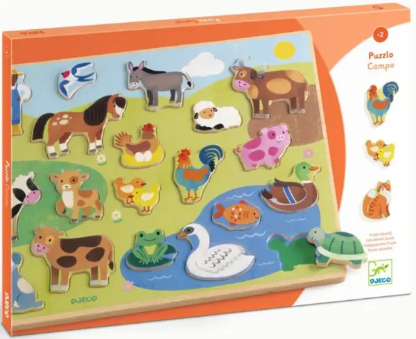 Vkládací puzzle Farma