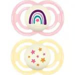 MAM Perfect Night 16+ months cumlík Pink/ Yellow 2 ks