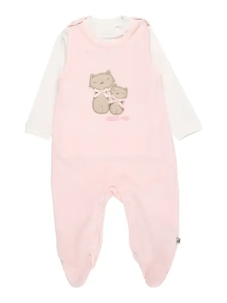 JACKY Body  ružová / biela