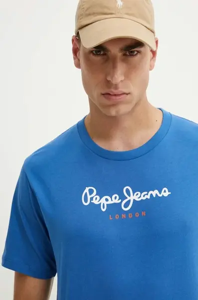 Bavlněné tričko Pepe Jeans Eggo s potiskem