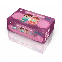 GENERAL PUBLIC Dětská 3 vrstvá ústní rouška růžová 25 kusů