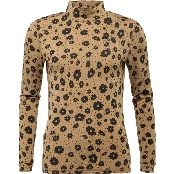 MONS ROYALE CASCADE Dámské funkční termo triko, hnědá, velikost