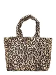 N°21 Shopper  béžová / hnedá / striebornosivá