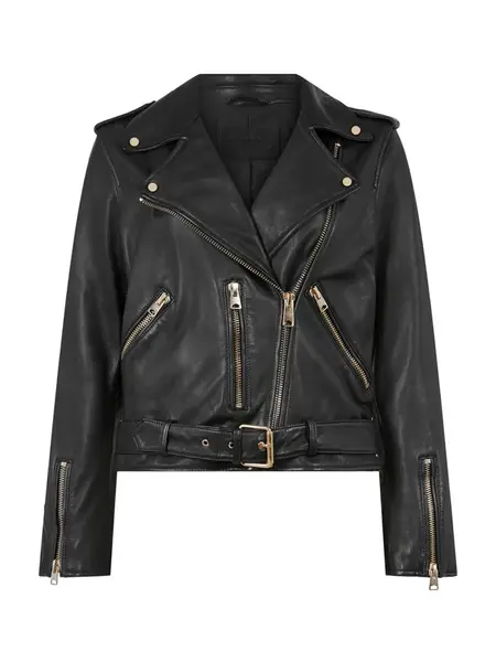 AllSaints Prechodná bunda 'Balfern'  zlatá / čierna