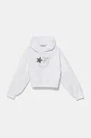 Dětská mikina Pinko Up bílá barva, s kapucí, s aplikací, F4PIJGHS057