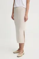 Sukně OUI béžová barva, midi, pouzdrová, 90087