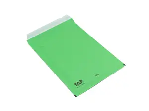 100 ks - Bublinková obálka D, zelená