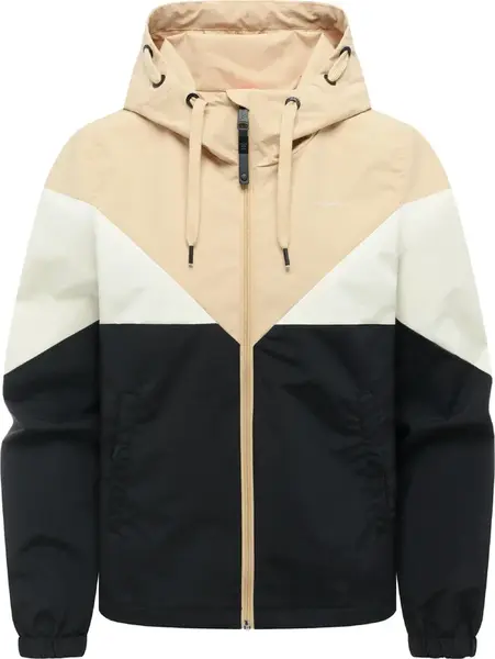 Ragwear Funkčná bunda 'Rochele'  béžová / čierna / biela