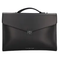 Pánska kožená aktovka Tommy Hilfiger Matia - čierna