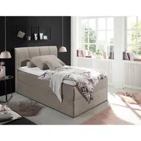 MID.YOU POSTEL BOXSPRING, 120/200 cm, jílová barva