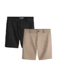 Next Chino nohavice  mokka / čierna