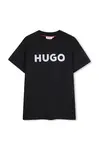 HUGO Dětské bavlněné tričko HUGO
