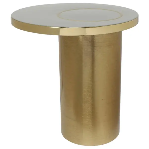 MID.YOU ODKLÁDACÍ STOLEK, barvy zlata, jílová barva