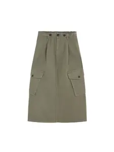 Scalpers Sukňa  kaki