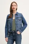 Džínová bunda United Colors of Benetton dámská, tmavomodrá barva, přechodná