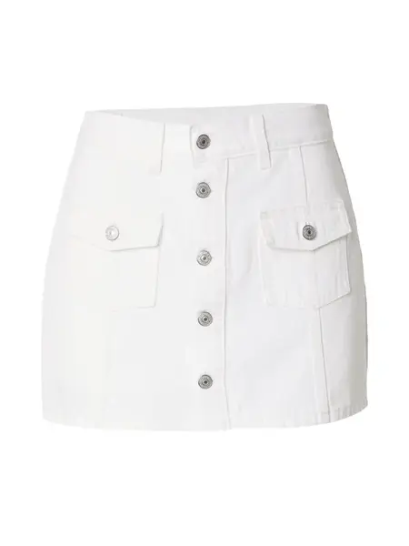 LEVI'S ® Sukňa 'Button Front Skort'  biely denim