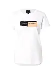 ARMANI EXCHANGE Tričko  béžová / čierna / biela