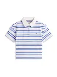 TOMMY HILFIGER Tričko  modrá / staroružová / biela