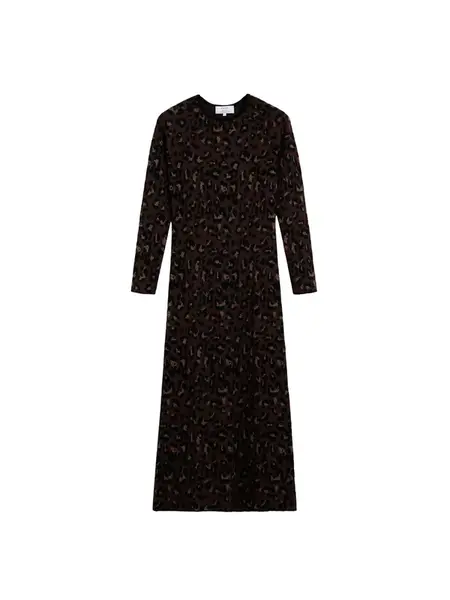 Scalpers Šaty  tmavohnedá / čierna