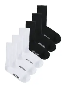 JACK & JONES Ponožky 'JACNOLAN'  čierna / biela