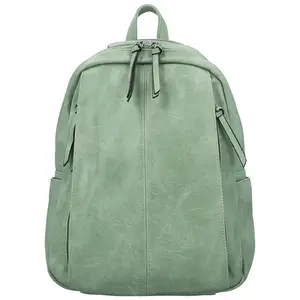 Stylový dámský koženkový kabelko/batoh Cedra new, modrozelený