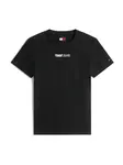 Tommy Jeans Tričko 'ESSENTIAL'  čierna / biela