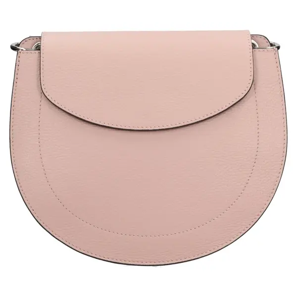 Dámska kožená crossbody kabelka Italia Locita - ružová
