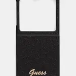 Obal na telefon Guess Z Flip6 F741 černá barva, GUHCZF6HGGSHK