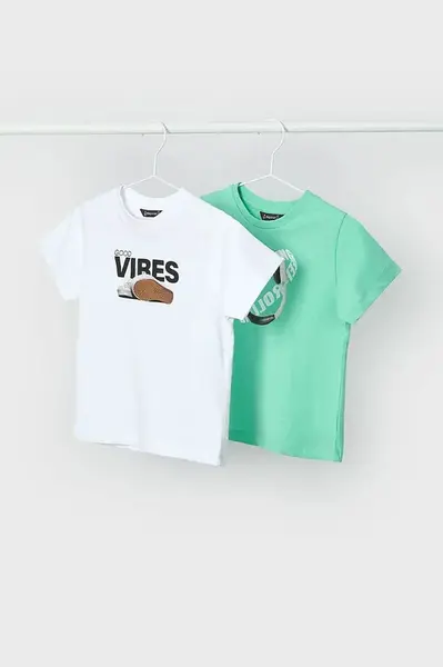 Dětské bavlněné tričko Mayoral 2-pack