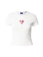 HUGO Tričko 'Dever'  béžová / ružová