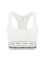 GUESS Podprsenka 'CARRIE'  sivá / čierna / biela