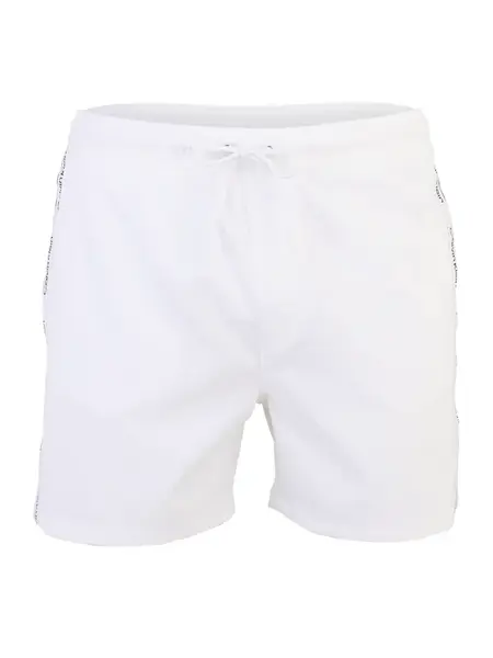 Calvin Klein Swimwear Plavecké šortky  čierna / biela