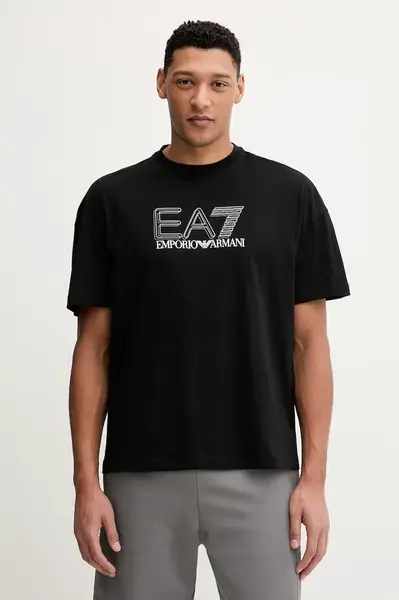 Bavlněné tričko EA7 Emporio Armani
