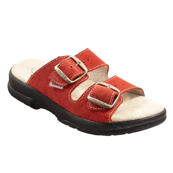 Dámské šlapky N/517/34P/38/CP ČERVENÁ v.41