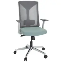 MID.YOU OTOČNÁ ŽIDLE, síťovina, plochá tkanina, šedá, bílá, mátově zelená