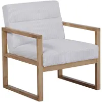 Ti'me KŘESLO, dřevo, textil, béžová