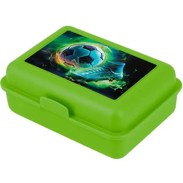 BAAGL FOTBAL MÍČ Box na desiatu, zelená, veľkosť