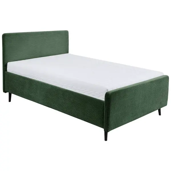 MID.YOU ČALOUNĚNÁ POSTEL, 140/200 cm olivově zelená
